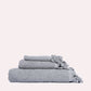 Cotton Tassel Towel Set - Grey (3 Towels)