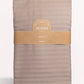 Sateen Stripe Duvet Cover- Cappuccino