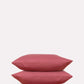 Classic Percale Pillowcase 2pcs- Carmine