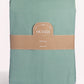 Classic Percale Duvet Cover- Jade Green with White Piped Edge
