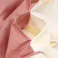 Reversible Percale Bedding Set - Peach & Ecru
