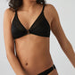 Lined Buckle Bra Panty Set - Black
