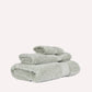 Plush Cotton Spa Towel Set - Light Green (3 Towels)