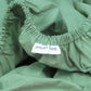 Classic Percale - Core Bedding Set - Jade Green with White Piped Edge