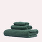 Willow Cotton Towel Set - Green (3 Towels)