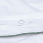 Classic Percale - Core Bedding Set - White with Jade Green Piped Edge