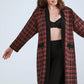 Printed Dressing Gown - Burgundy Check