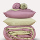 Reversible Percale Bedding Set - Sage Green & Lilac