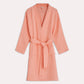 Muslin Cotton Bathrobe - Peach - Ocoza