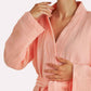 Muslin Cotton Bathrobe - Peach