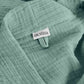 Muslin Cotton Bathrobe - Jade Green