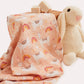 Pink Lama Muslin Baby Cloth - Pink - Ocoza
