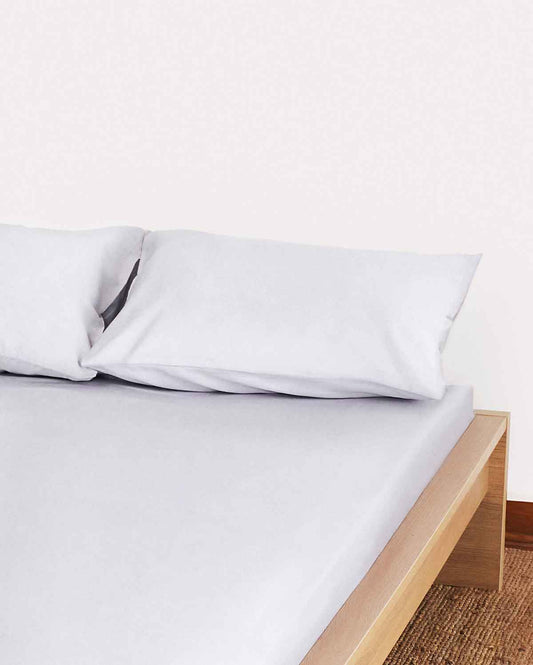 Lavish Sateen - Fitted Sheet Set - Grey - Ocoza