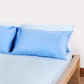 Reversible Sateen Bedding Set - Blue & Baby Blue