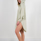 Cocoon Cotton Poncho-Light Green