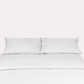 Classic Percale Pillowcase 2pcs- White with Navy Blue Pipe Edge