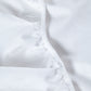 Classic Percale - Core Bedding Set - White with Peach Piped Edge