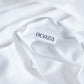 Classic Percale - Core Bedding Set - White with Anthracite Piped Edge