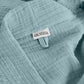 Muslin Cotton Bathrobe - Nile Green