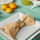 Gingham Cotton Tea Towel 6 pcs - Yellow - Ocoza