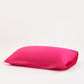 Reversible Sateen Bedding Set - Fuchsia & Red