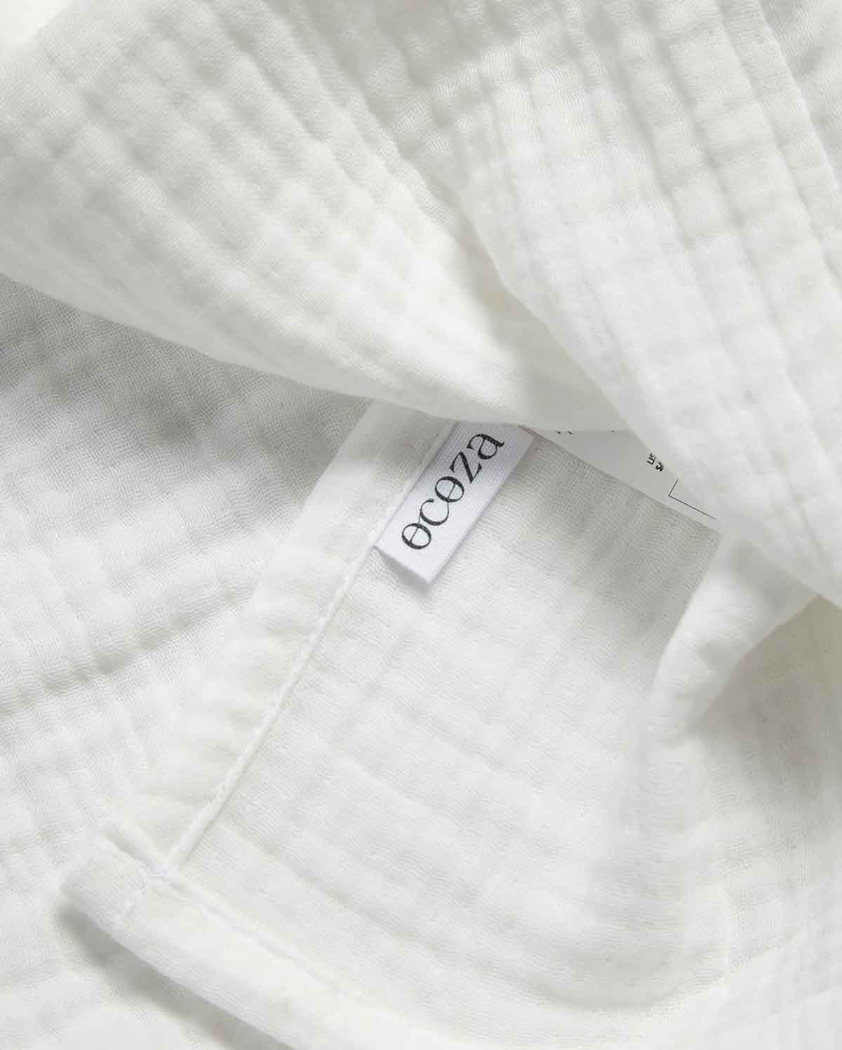 Muslin Cotton Bathrobe - White