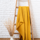 Cocoon Muslin Cotton Throw - Curry