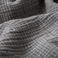 Cocoon Muslin Cotton Throw - Dark Grey & Light Grey
