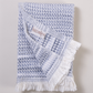 Sea Sand Cotton Hand Towel - Navy Blue