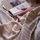 Cotton Desert Sand Blanket Set- White & Beige
