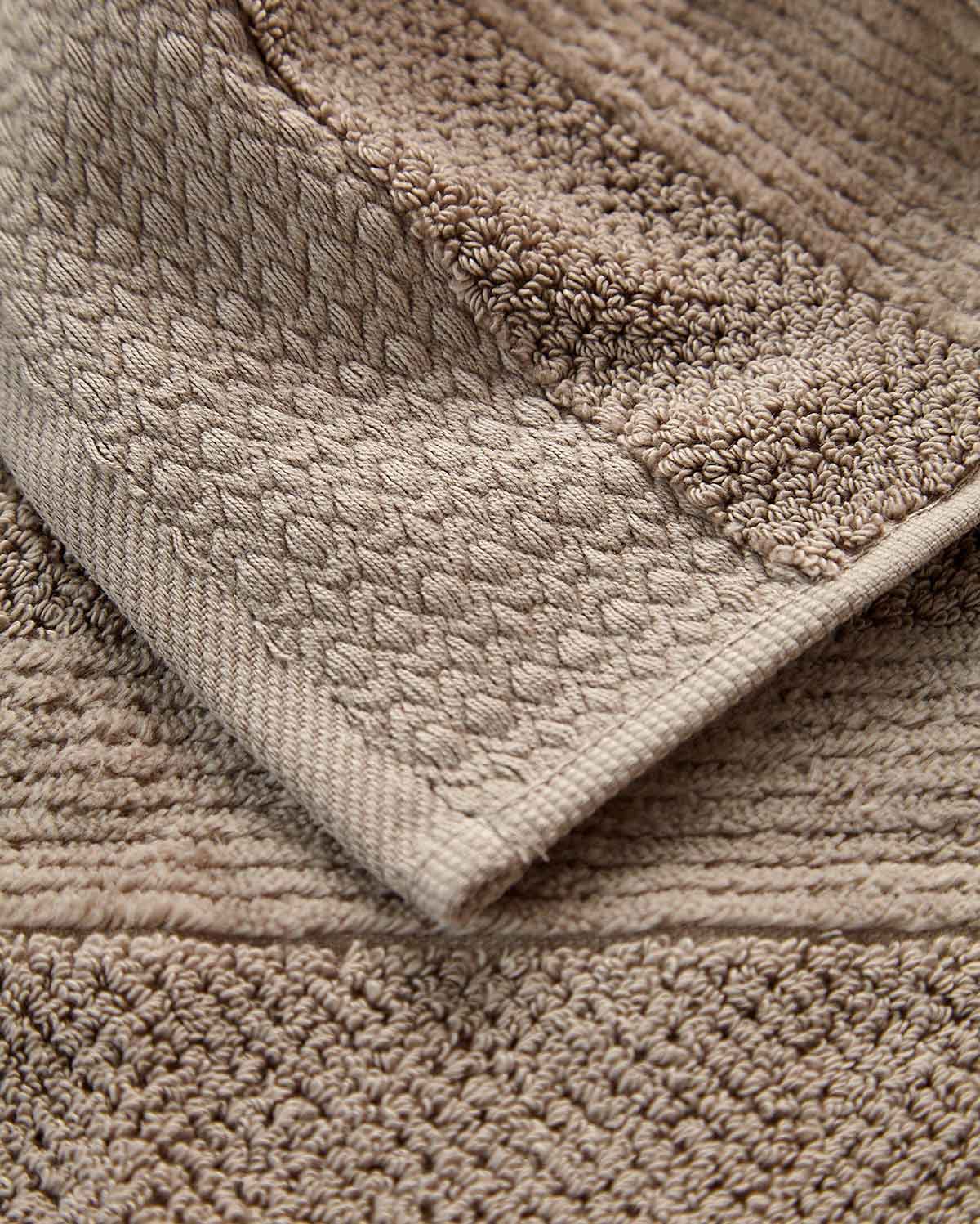 Cotton Velvet Towel Set - Dark Chocolate (2 Towels)