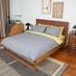 Reversible Percale Duvet Cover - Yellow & Dove Grey
