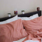 Classic Percale Pillowcase 2pcs- Peach with White Pipe Edge