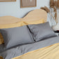 Reversible Sateen Duvet Cover - Gold & Dove Grey