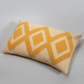 Zigzag Embroidery Cushion Cover - Mustard & Blush